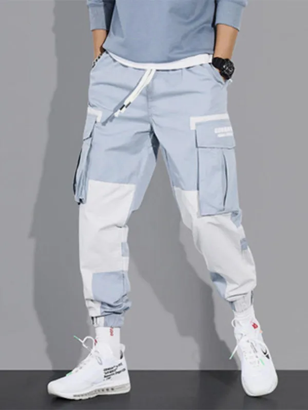 Big Pockets Patchwork Cargo Pants sold by Yugen Theory