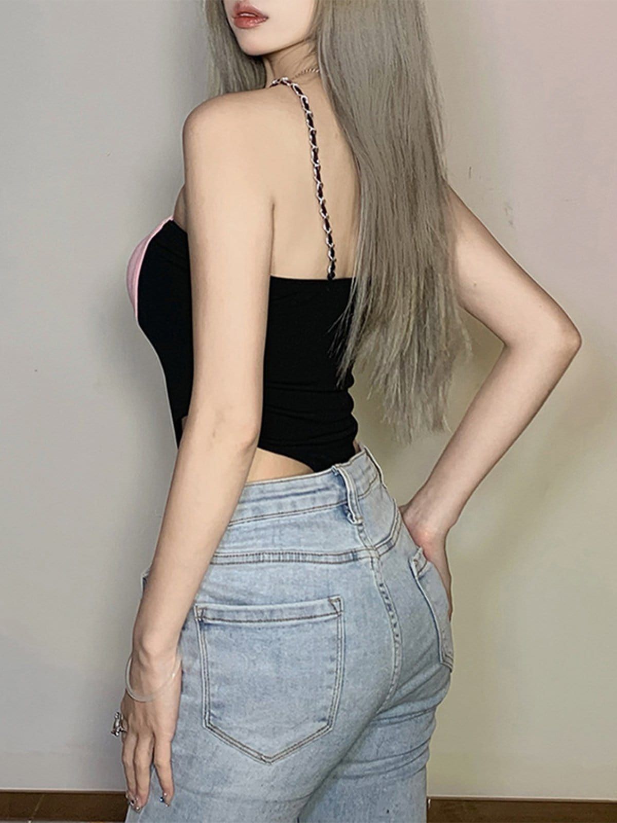 Patchwork Love Heart Jumpsuit sold by Yugen Theory product image thumbnail 3