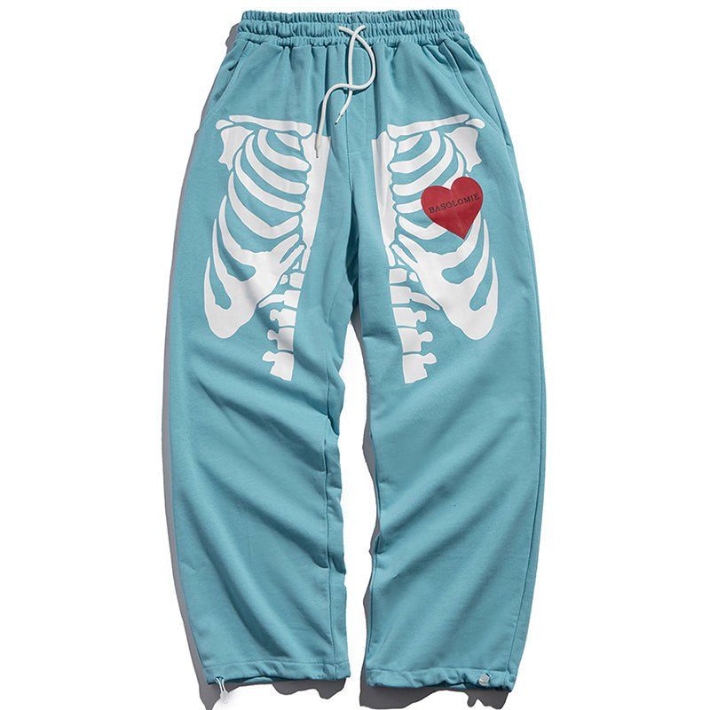 Street Style Sweat Pants Skeleton sold by Yugen Theory