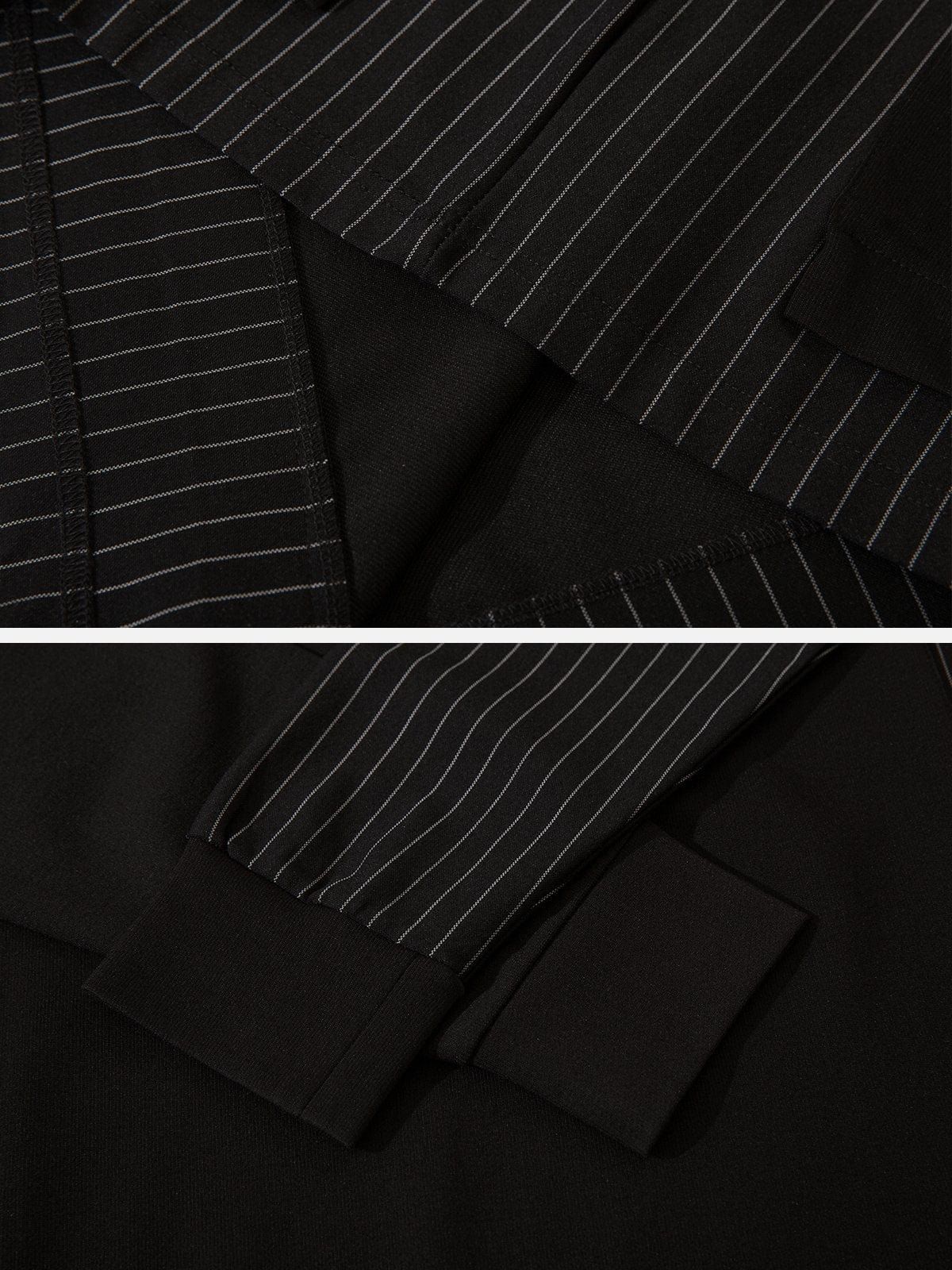 Stripe Patchwork Sweatshirt sold by Yugen Theory product image thumbnail 5