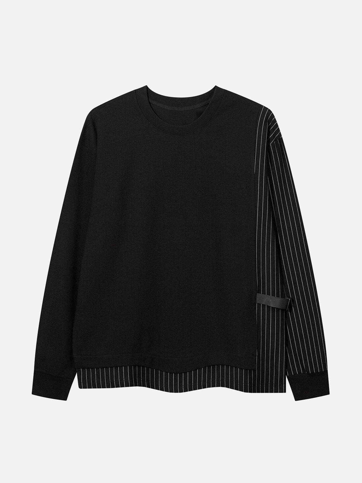 Stripe Patchwork Sweatshirt sold by Yugen Theory product image thumbnail 3