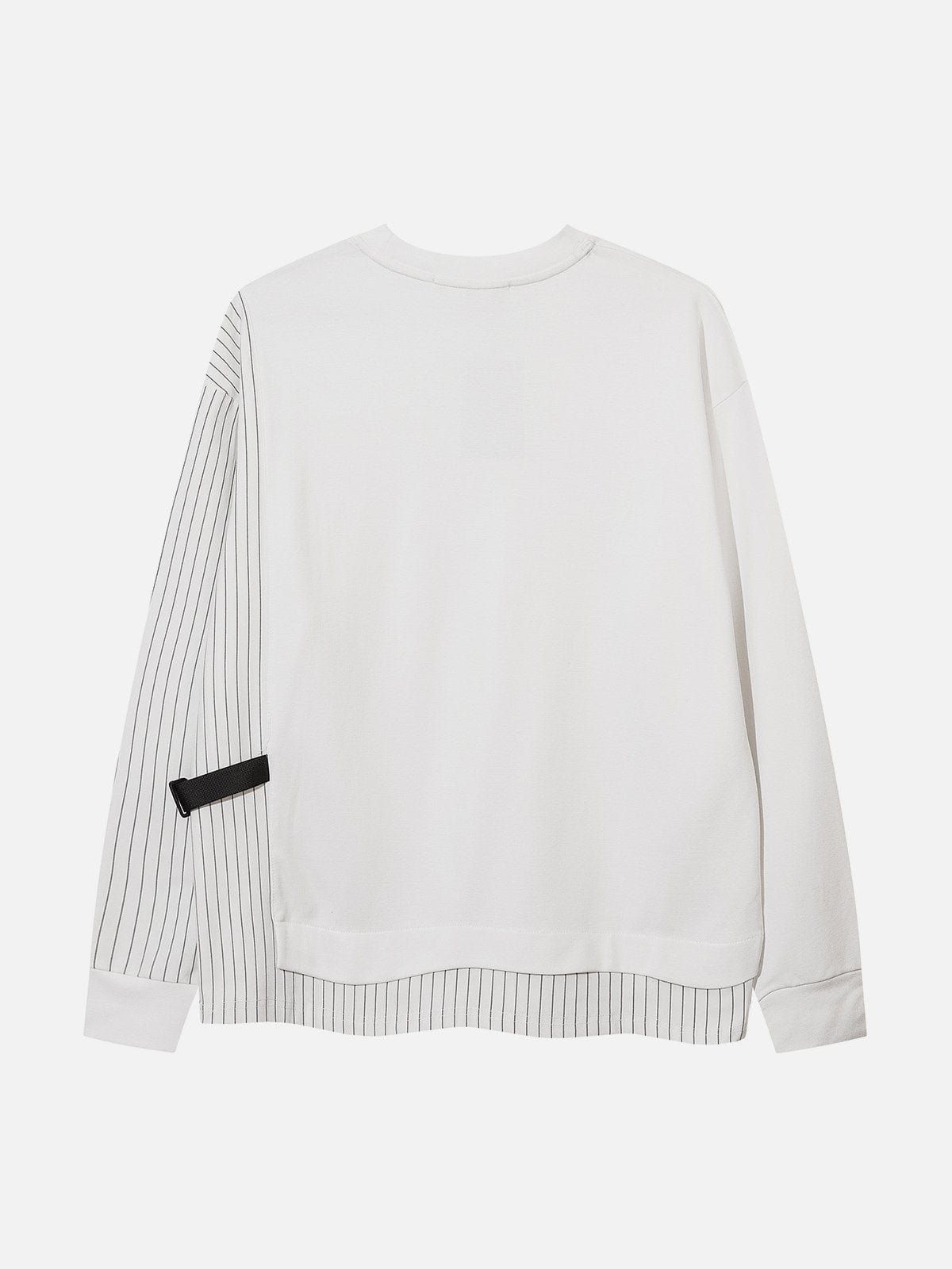 Stripe Patchwork Sweatshirt sold by Yugen Theory product image thumbnail 2