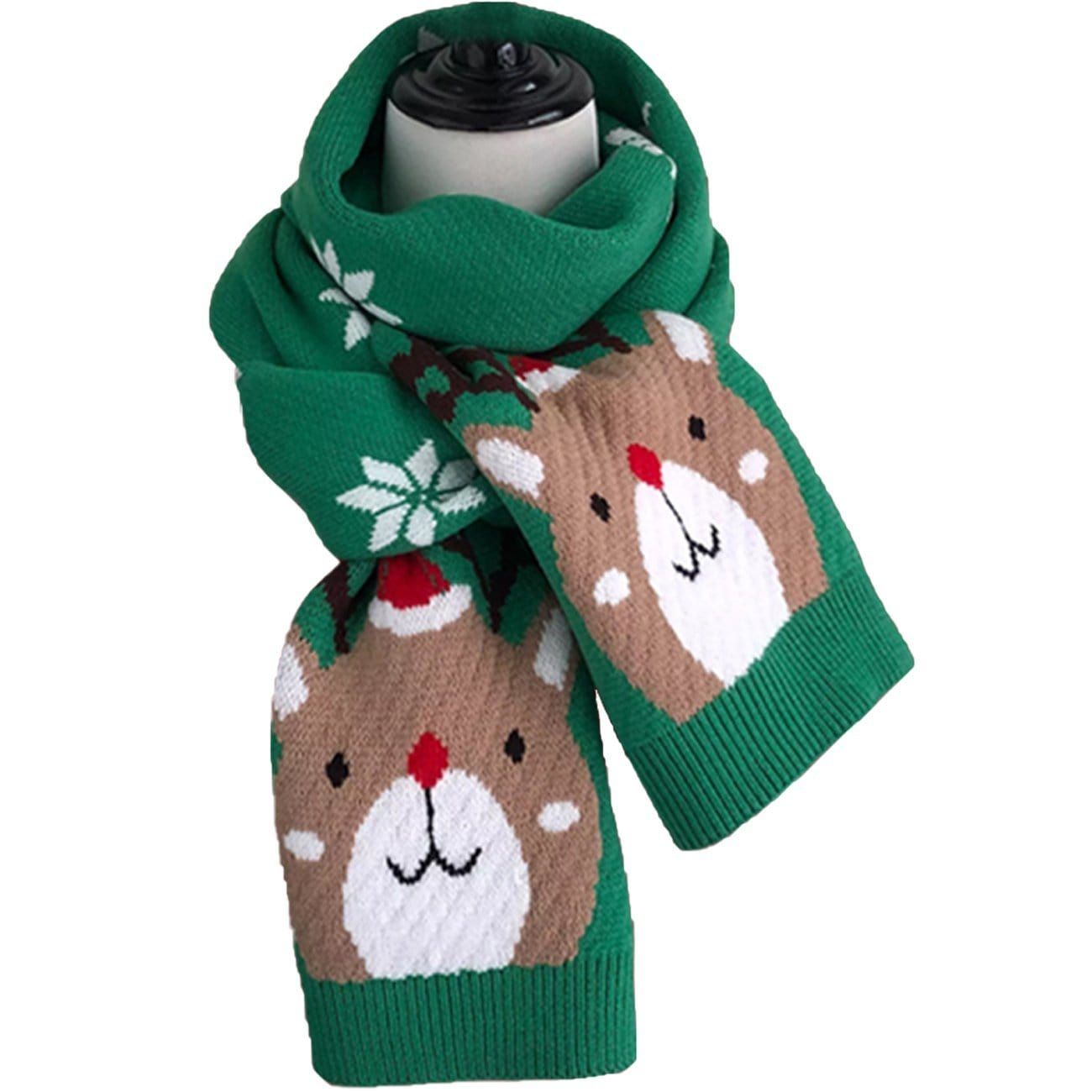Fawn Snowflake Christmas Knit Scarf sold by Yugen Theory product image thumbnail 4