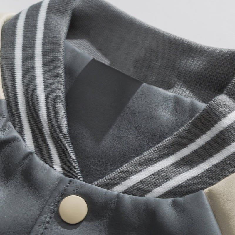 Leather Letterman Baseball Jacket sold by Yugen Theory product image thumbnail 5