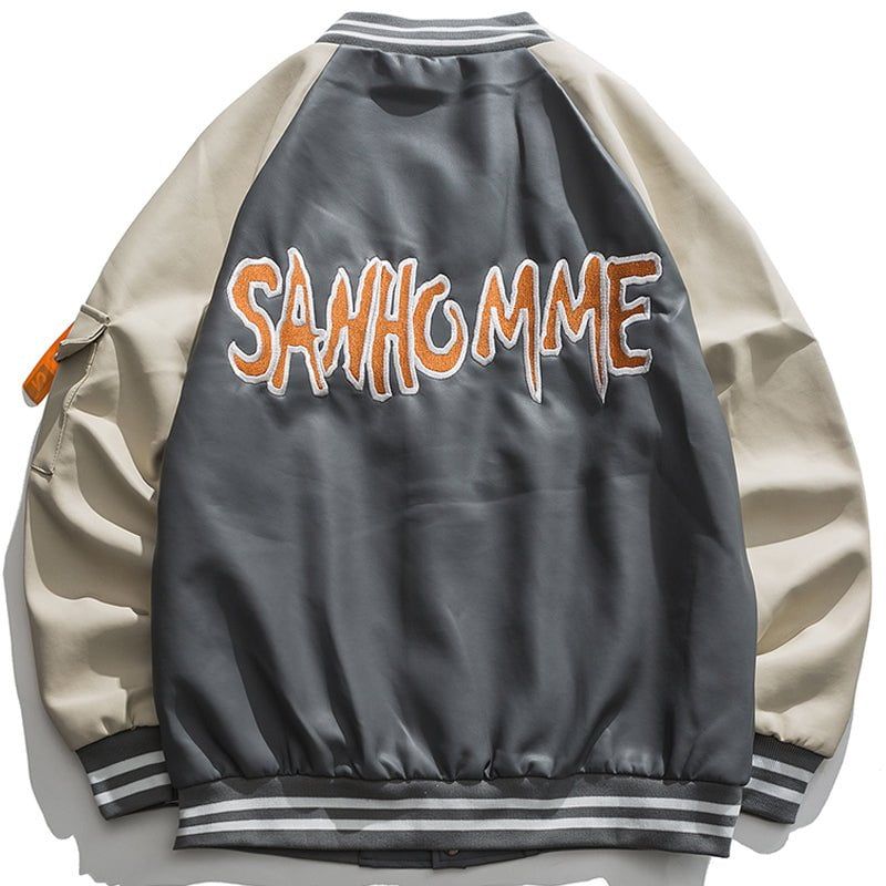 Leather Letterman Baseball Jacket sold by Yugen Theory product image thumbnail 2