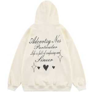 Oversize Hoodie Graffiti Heart sold by Yugen Theory