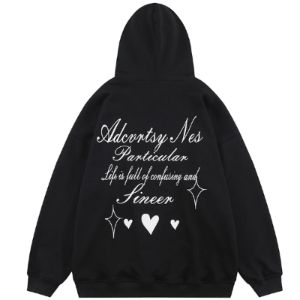 Oversize Hoodie Graffiti Heart sold by Yugen Theory