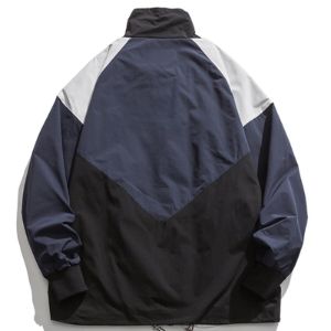 Contrasting Color Stitching Tooling Varsity Jacket sold by Yugen Theory