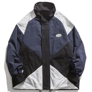 Contrasting Color Stitching Tooling Varsity Jacket sold by Yugen Theory