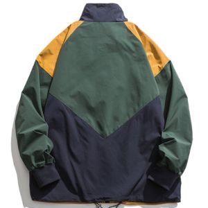 Contrasting Color Stitching Tooling Varsity Jacket sold by Yugen Theory