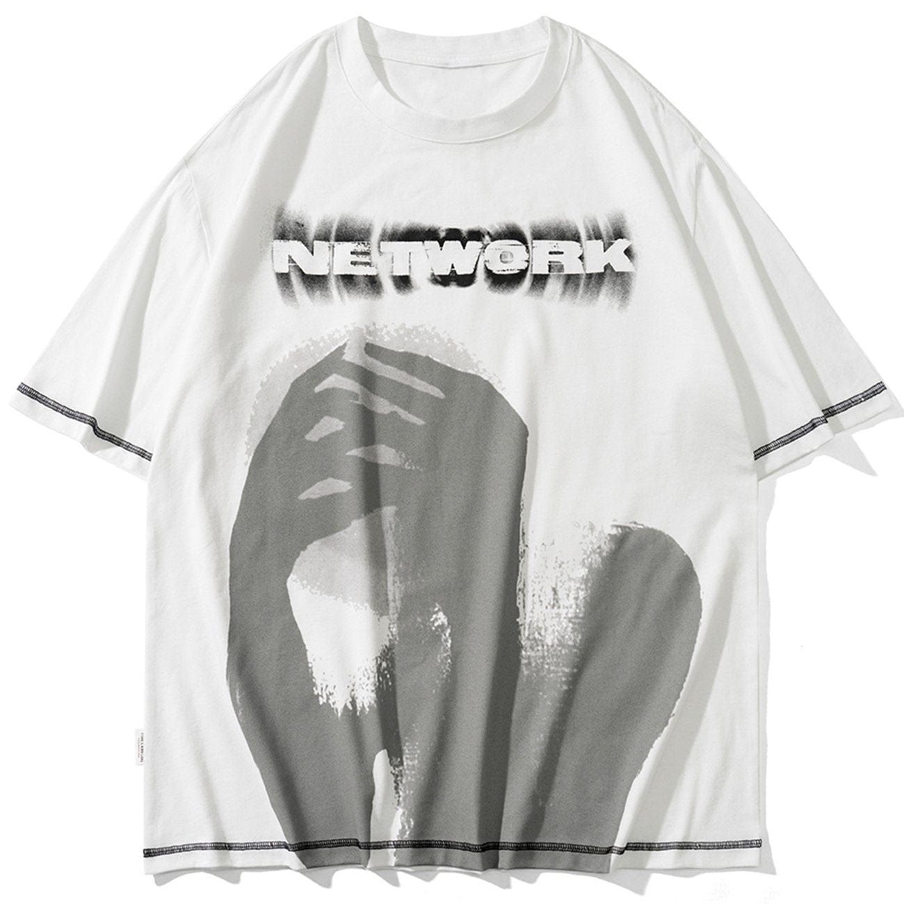 Sad Figure Graphic T-Shirt sold by Yugen Theory product image thumbnail 3