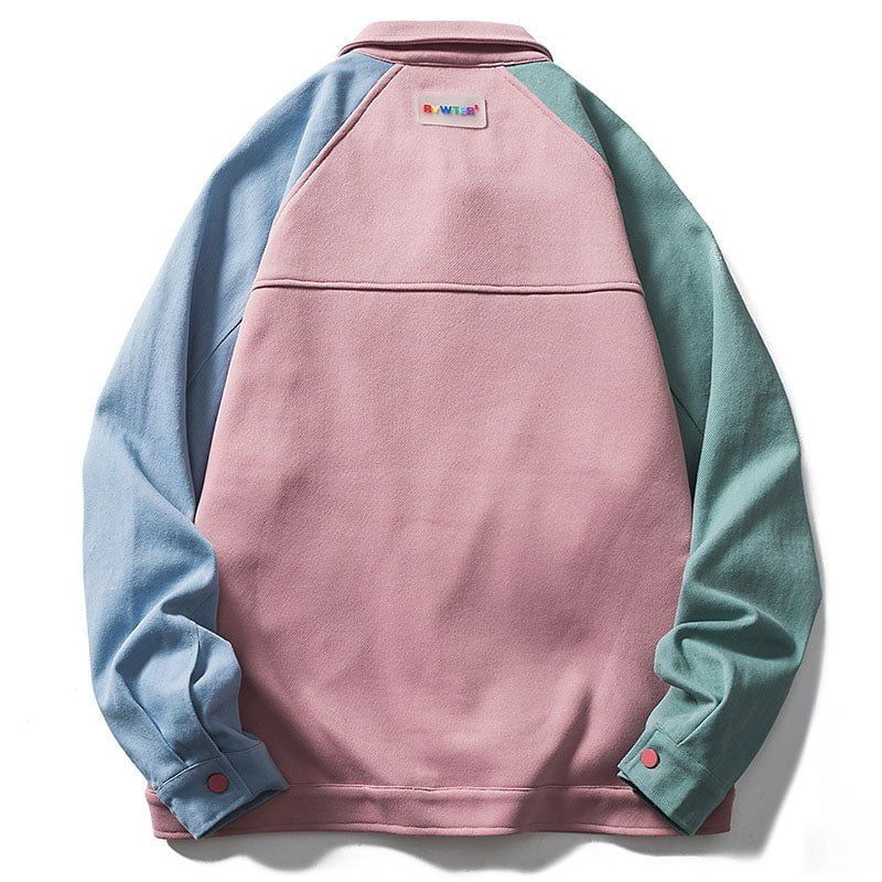 Vintage Corduroy Jacket Heart Color Block sold by Yugen Theory product image thumbnail 2