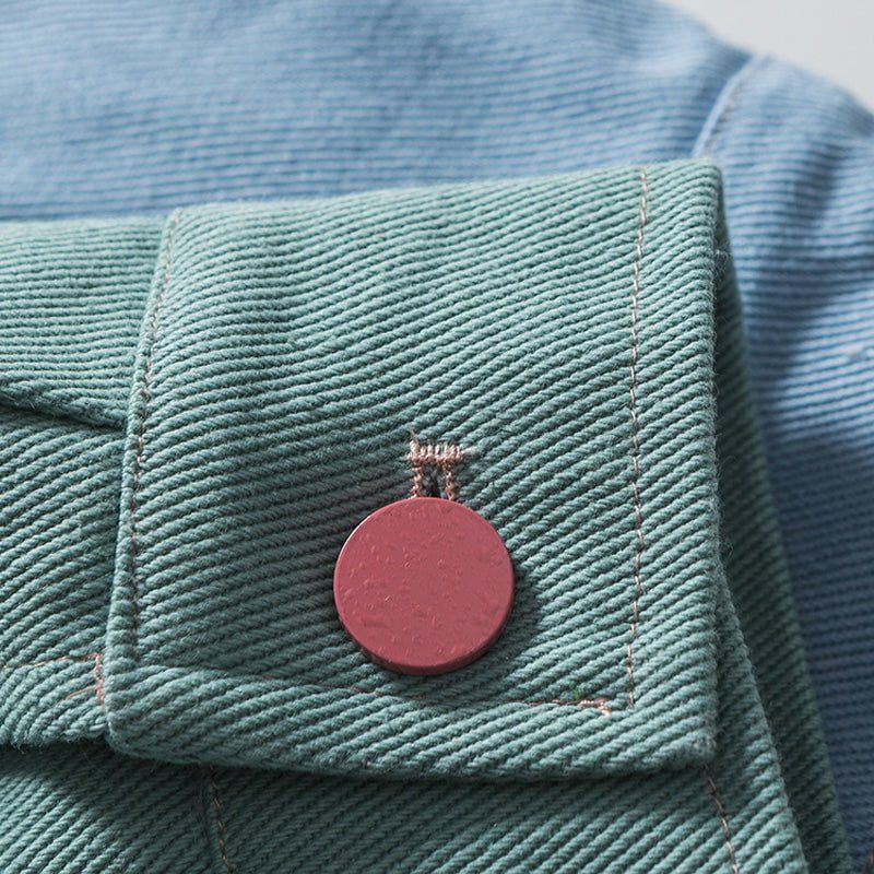 Vintage Corduroy Jacket Heart Color Block sold by Yugen Theory product image thumbnail 3
