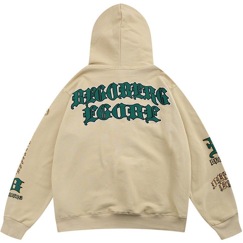 Gothic Hoodie Letter Print sold by Yugen Theory product image thumbnail 5