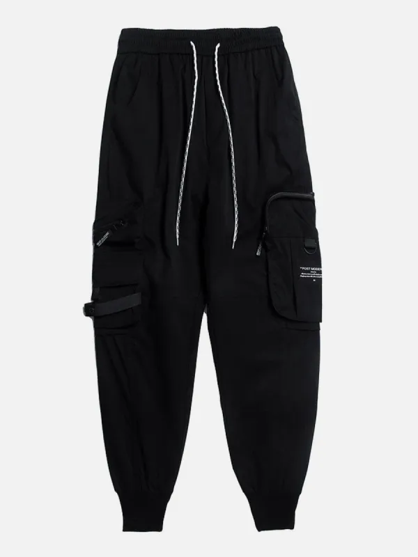 Big Pocket Drawstring Cargo Pants sold by Yugen Theory