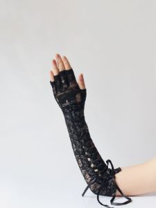 Lace Straps Long Gloves sold by Yugen Theory
