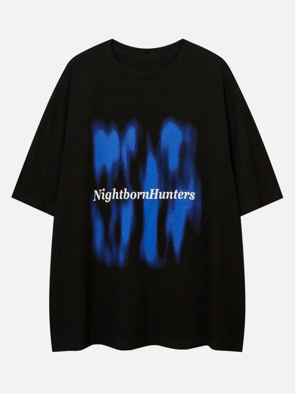 Blue Abstract Graphic T-Shirt sold by Yugen Theory