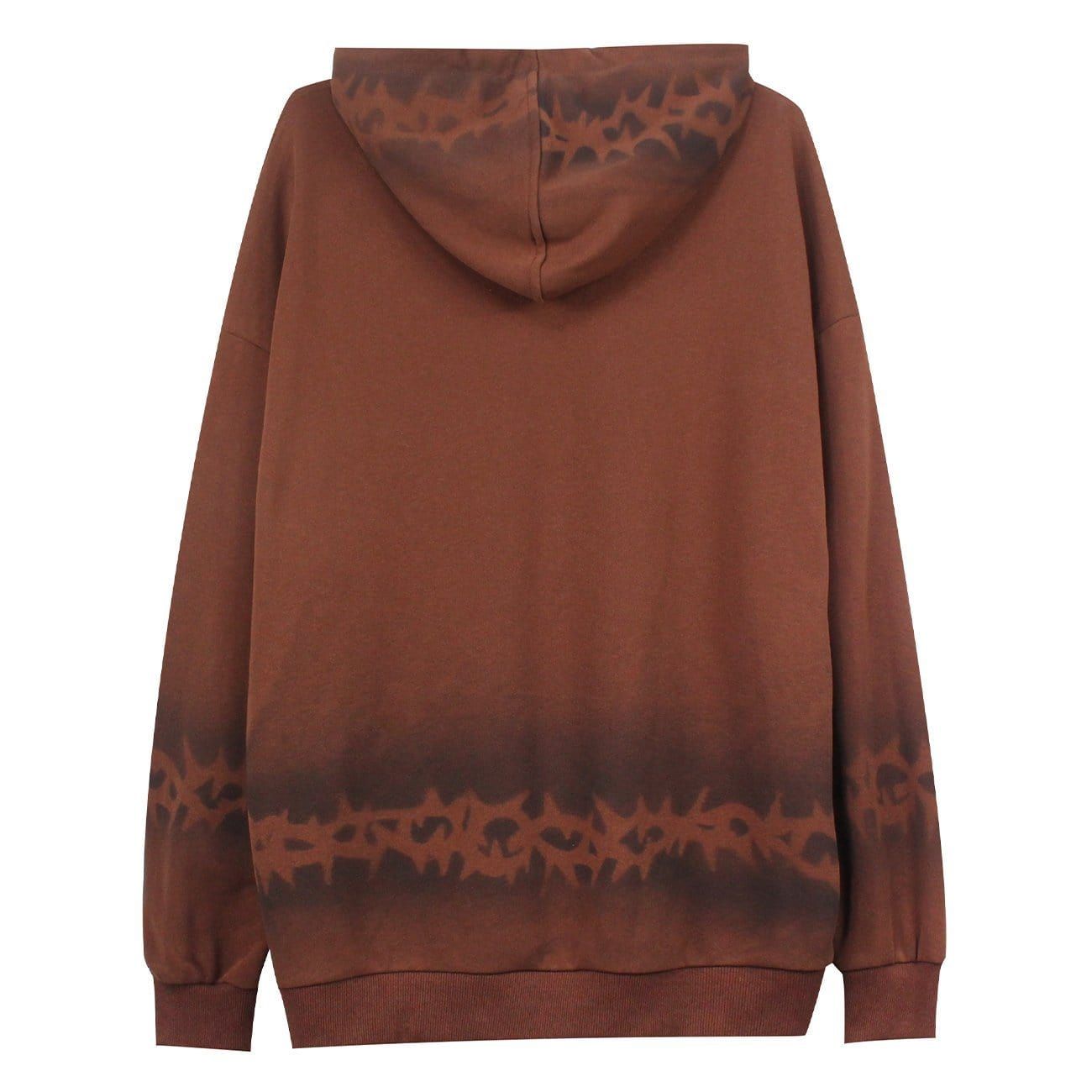 Cross of Thorns Print Hoodie sold by Yugen Theory product image thumbnail 4