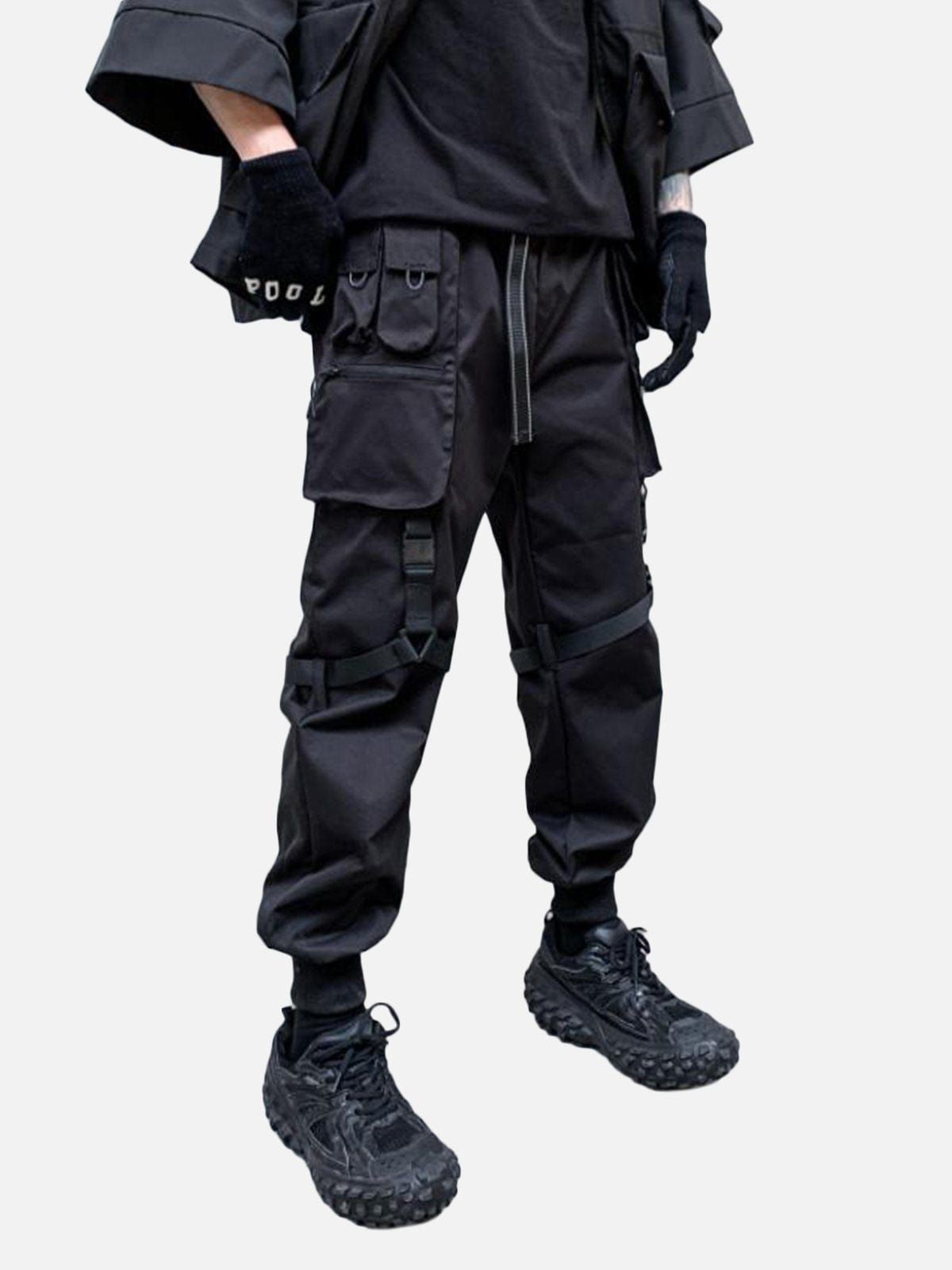 Functional Ribbons Buckle Cargo Pants sold by Yugen Theory