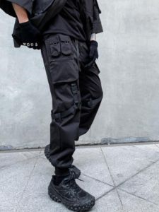 Functional Ribbons Buckle Cargo Pants sold by Yugen Theory