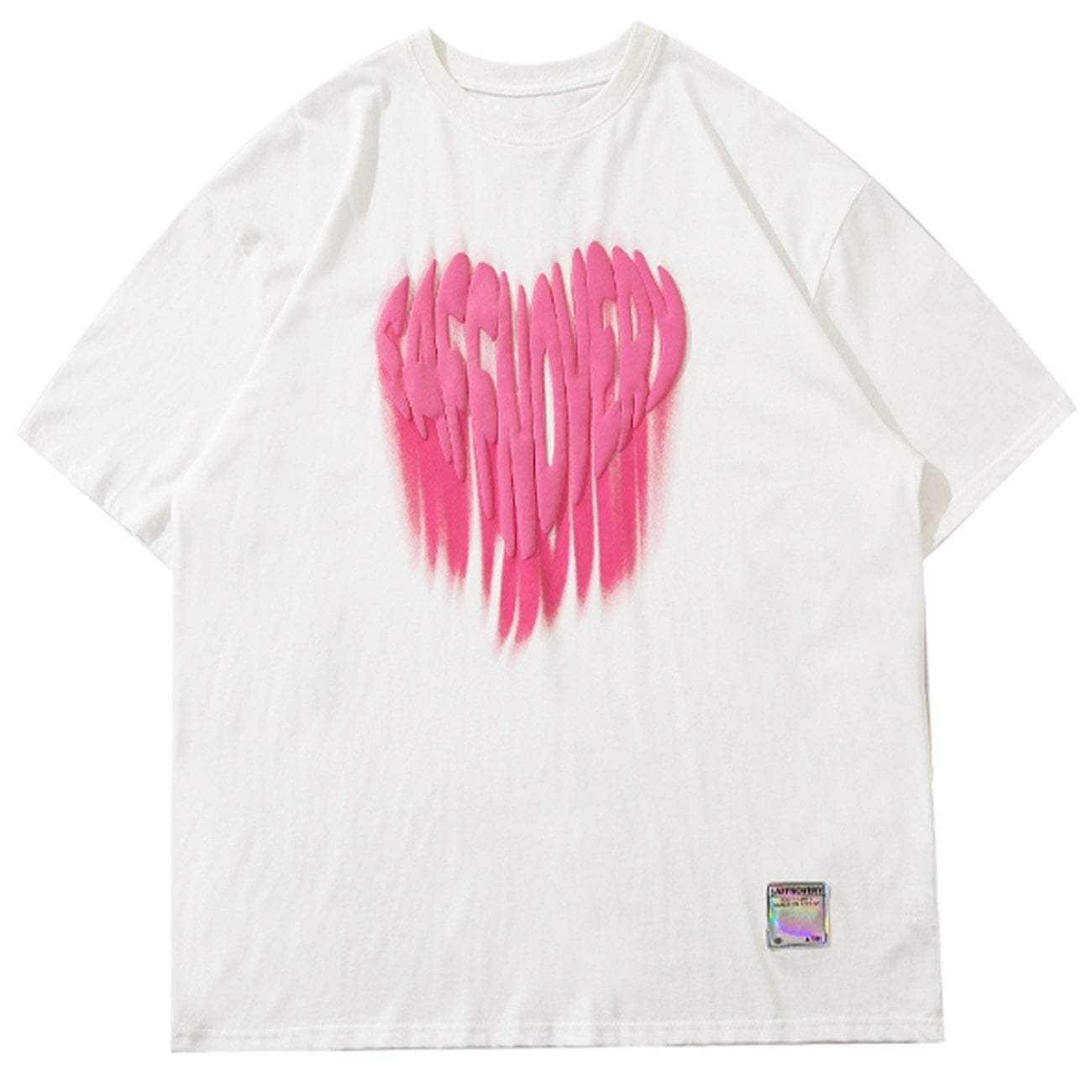 Foam Letter Love Print T-Shirt sold by Yugen Theory product image thumbnail 2
