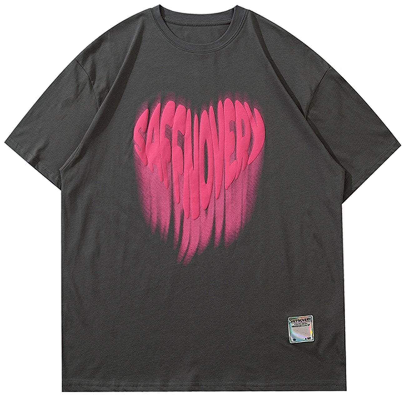 Foam Letter Love Print T-Shirt sold by Yugen Theory product image thumbnail 4