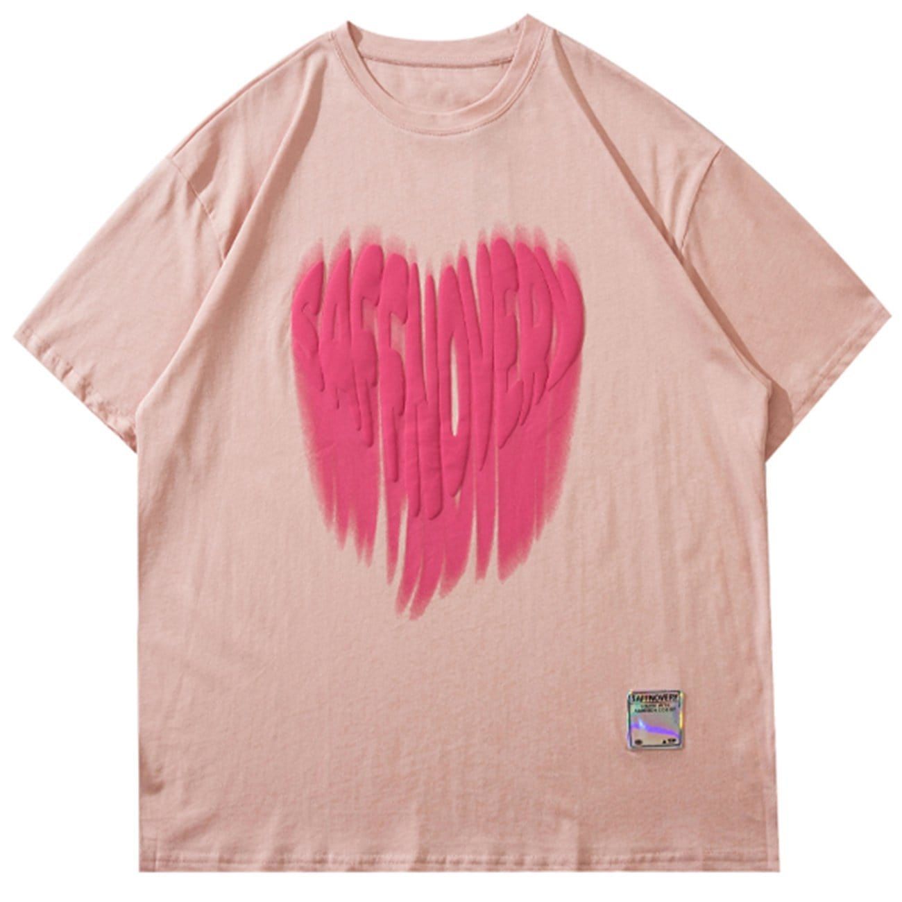 Foam Letter Love Print T-Shirt sold by Yugen Theory