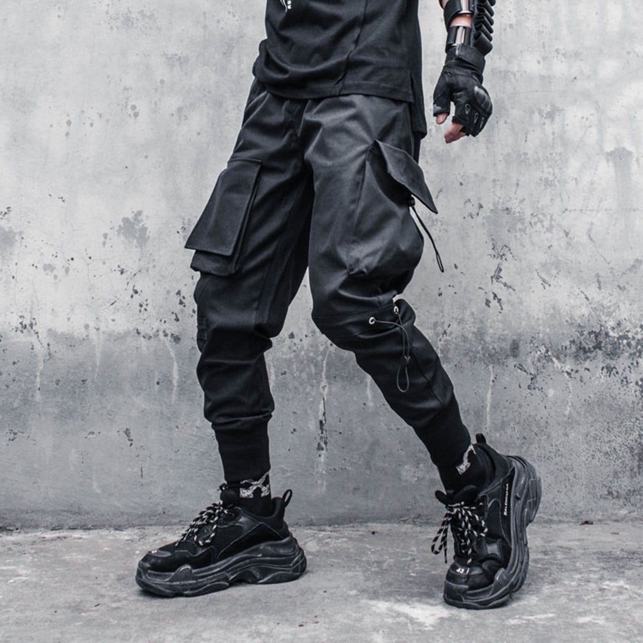 Functional Big Pocket Drawstring Cargo Pants sold by Yugen Theory product image thumbnail 2