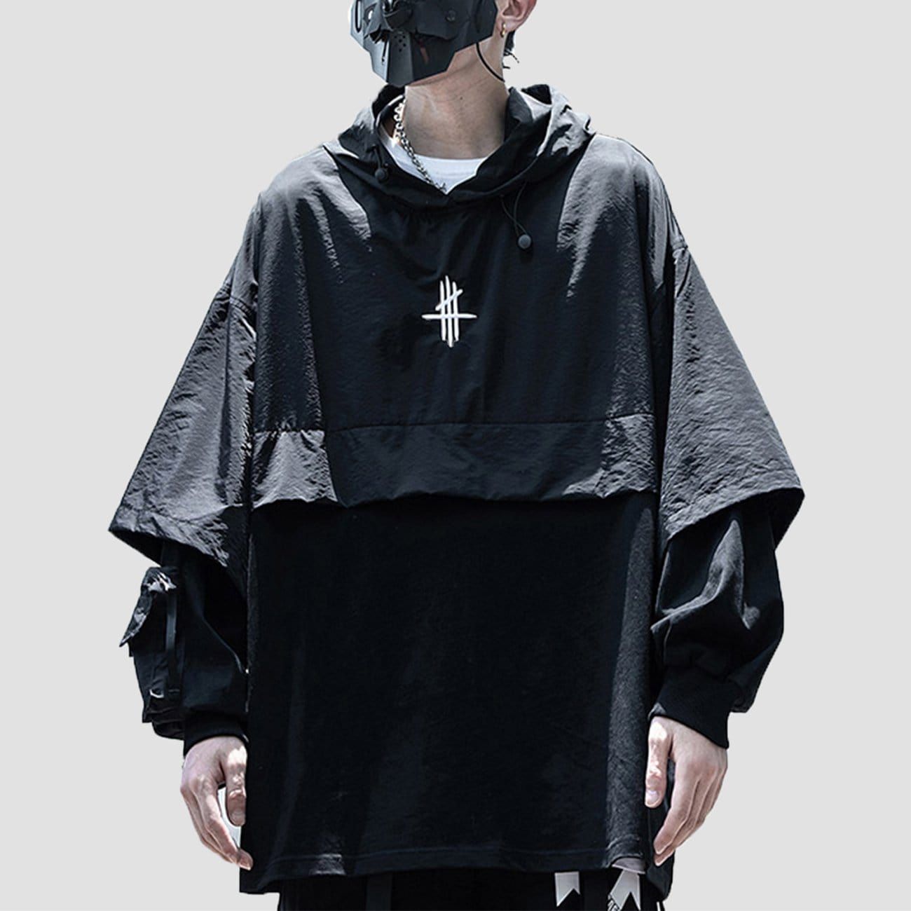 Fake Two Shawls Hoodie sold by Yugen Theory product image thumbnail 2