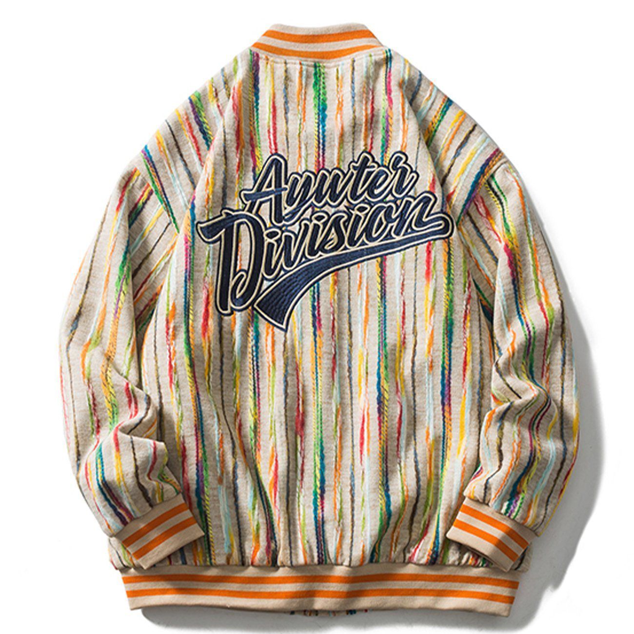 Colorblock Embroidery Varsity Jacket sold by Yugen Theory product image thumbnail 2