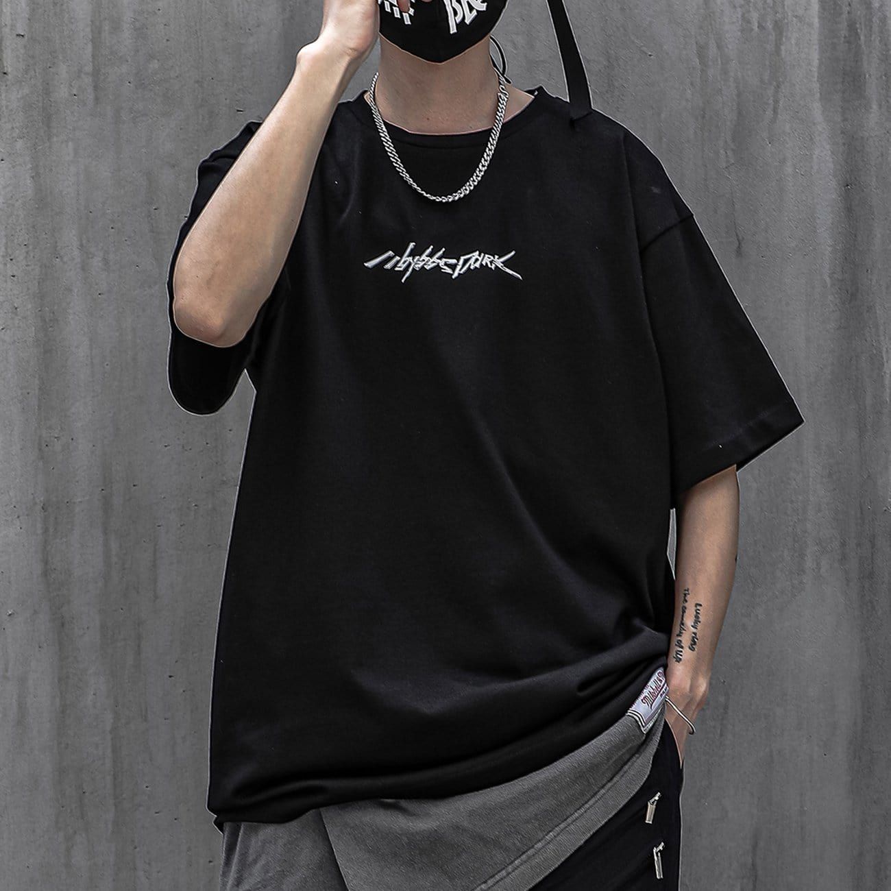 Multicolored Letter X Print T-Shirt sold by Yugen Theory product image thumbnail 3