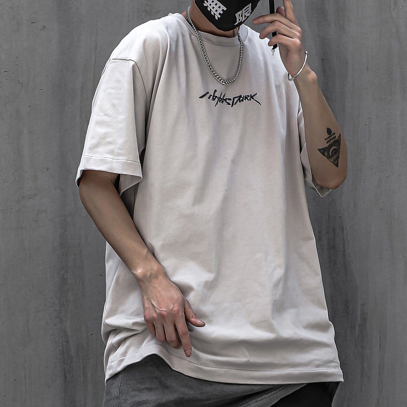 Multicolored Letter X Print T-Shirt sold by Yugen Theory product image thumbnail 4