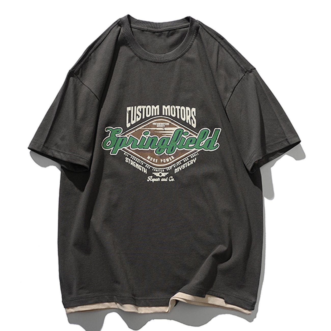 Diamond Letter Graphic T-Shirt sold by Yugen Theory product image thumbnail 4