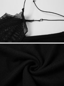 Mesh Sling Hollow Dress sold by Yugen Theory