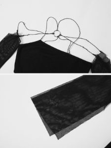Mesh Sling Hollow Dress sold by Yugen Theory
