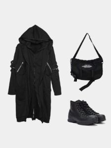 Dark Wizard Cloak Double Hooded Coat sold by Yugen Theory