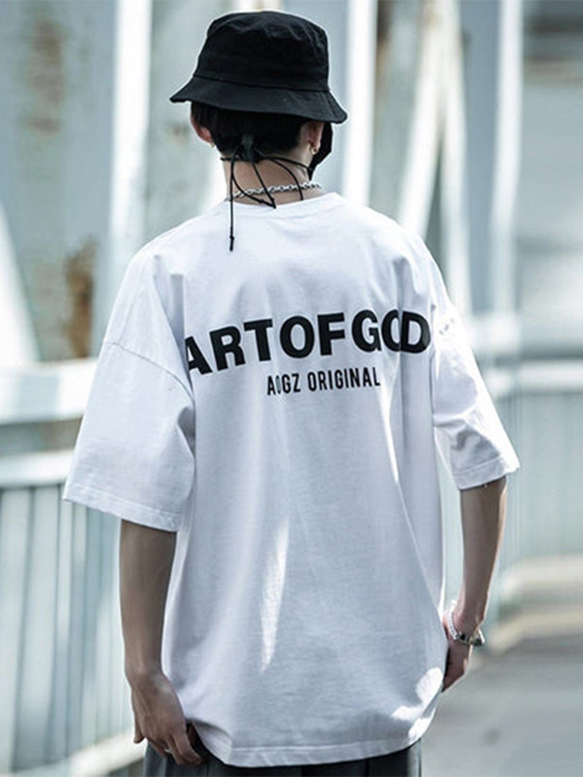 Function Reflective Letter Print T-Shirt sold by Yugen Theory product image thumbnail 5