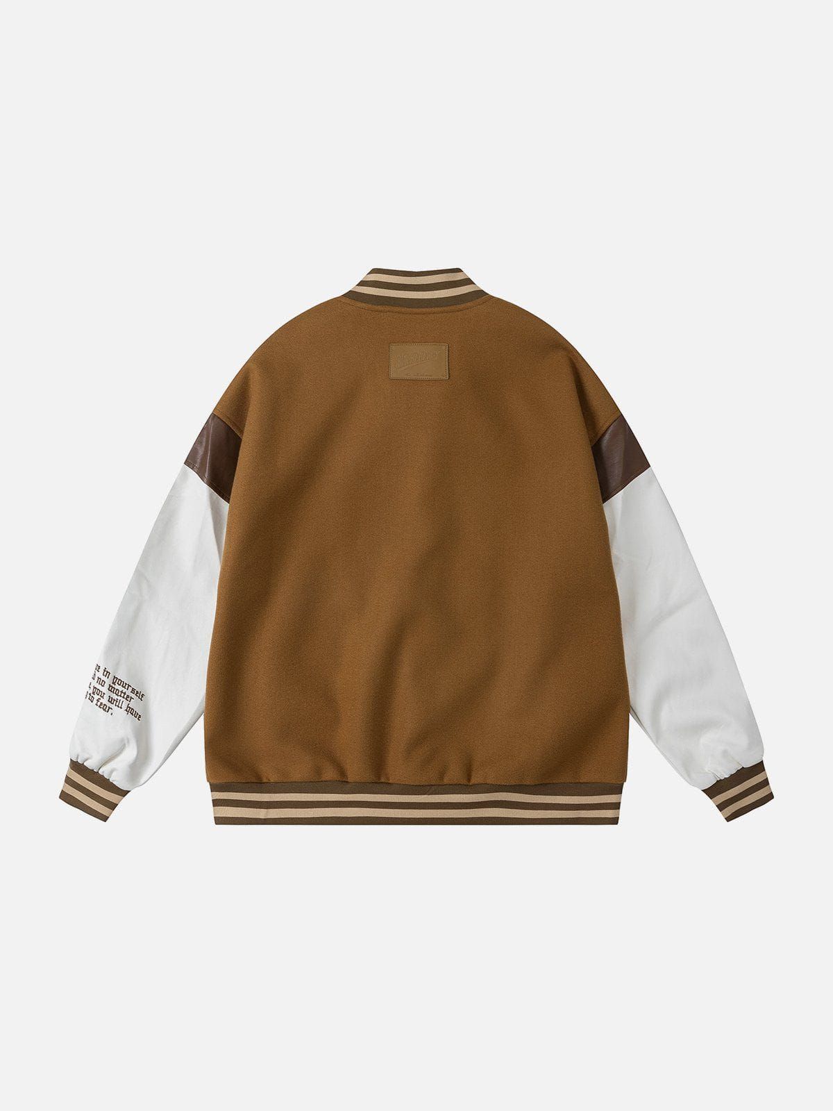 Letters Embossing Varsity Jacket sold by Yugen Theory product image thumbnail 2