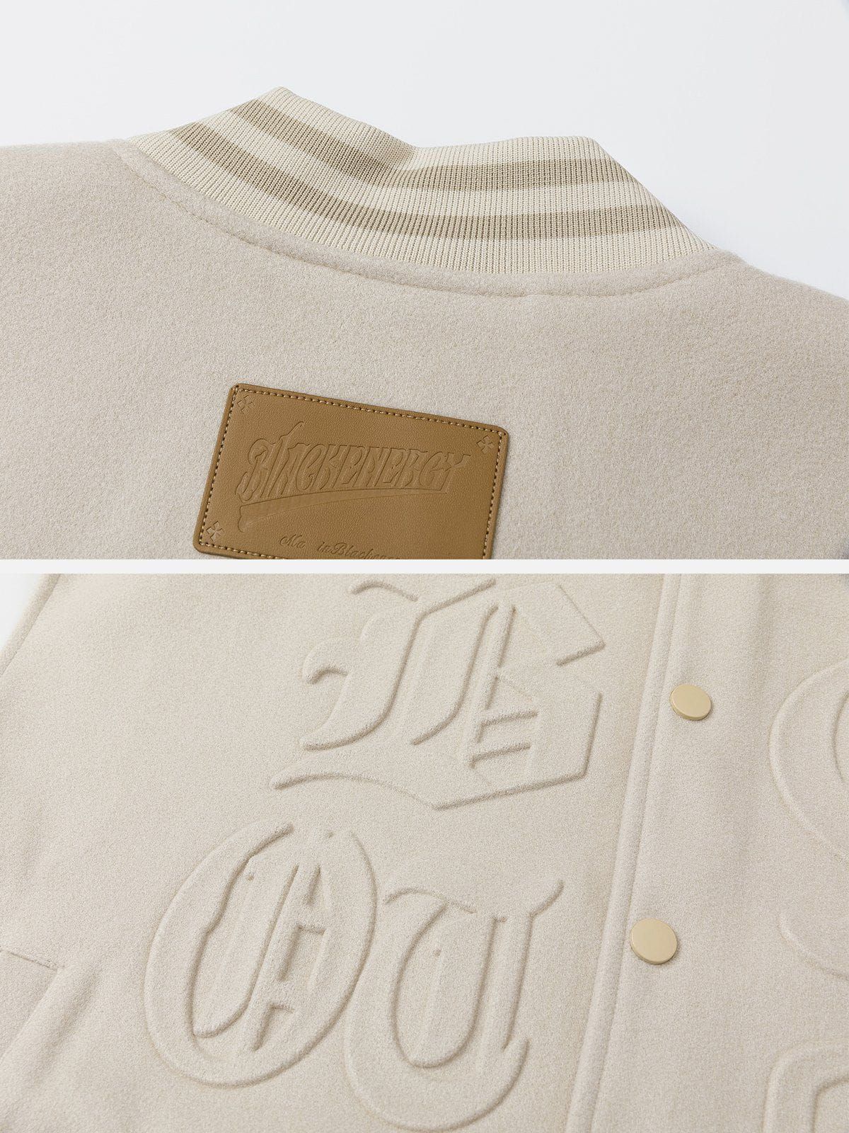 Letters Embossing Varsity Jacket sold by Yugen Theory product image thumbnail 5