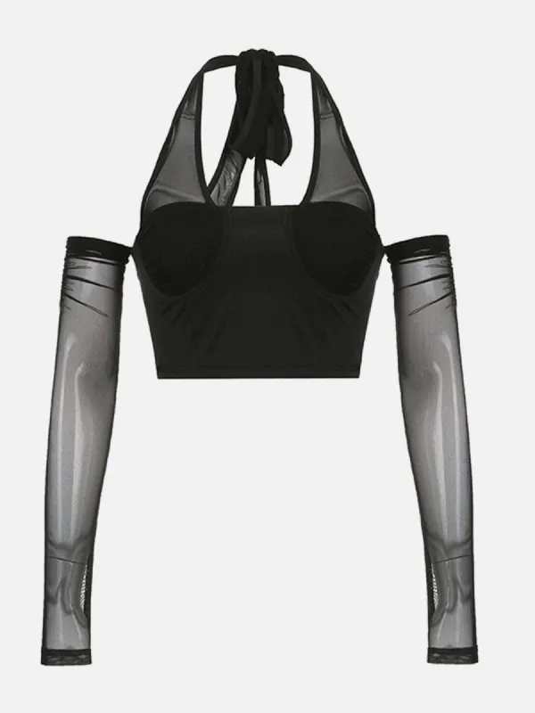 Sexy Camisole Perspective Long Sleeve T Shirt sold by Yugen Theory