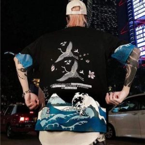 Crane Wave T-Shirt sold by Yugen Theory