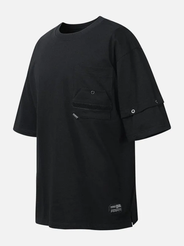Detachable Sleeves Pocket T-Shirt sold by Yugen Theory