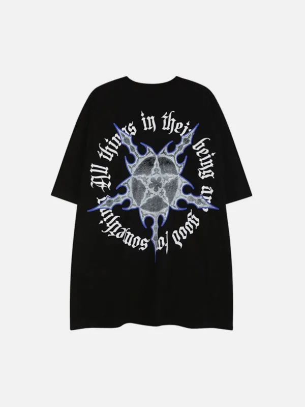 Dark Style Star Graphic T-Shirt sold by Yugen Theory