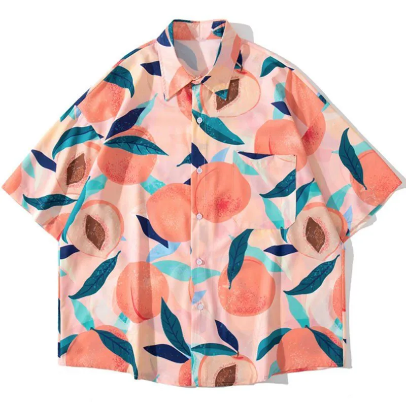 Beach S/S Shirt Full Peach sold by Yugen Theory