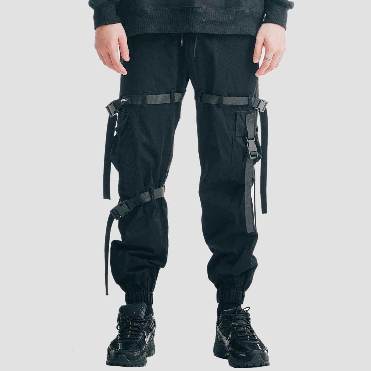 Techwear Multi Pockets Ribbons Cargo Pants sold by Yugen Theory product image thumbnail 2