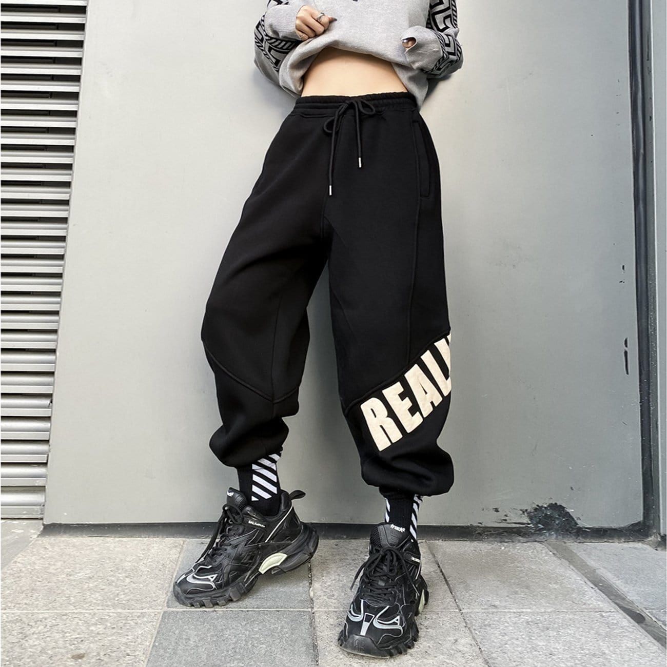 Asymmetry Print Harem Pants sold by Yugen Theory product image thumbnail 2