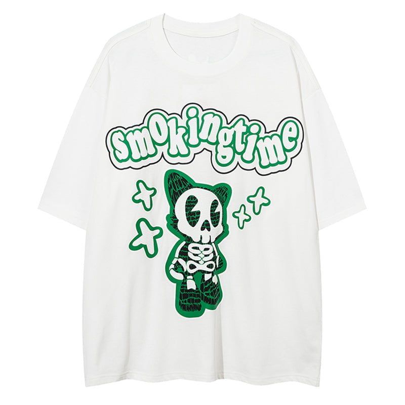 Stylish T-shirt Cute Skeleton sold by Yugen Theory product image thumbnail 2