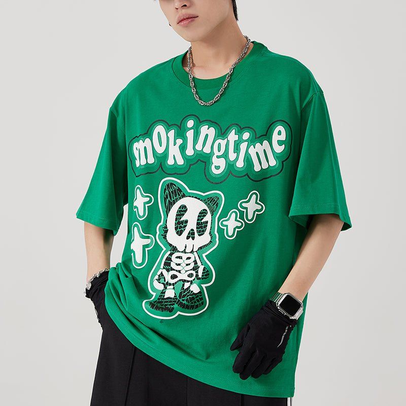 Stylish T-shirt Cute Skeleton sold by Yugen Theory product image thumbnail 5