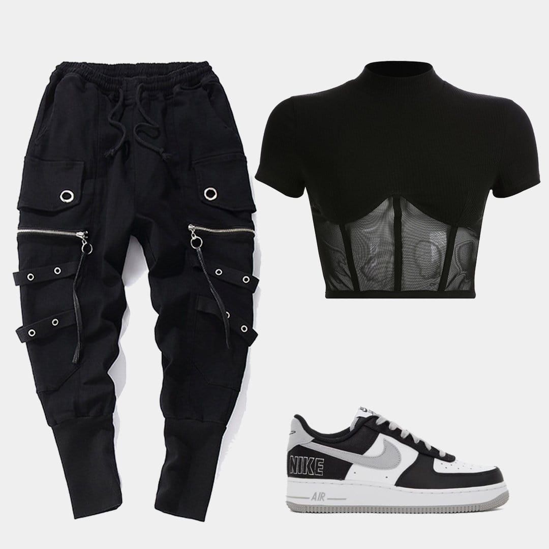 Zipper Multi Pockets Harem Pants sold by Yugen Theory product image thumbnail 5