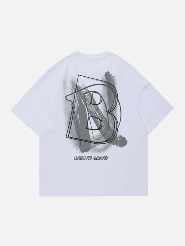 Spray Paint Washed Graphic T-Shirt sold by Yugen Theory